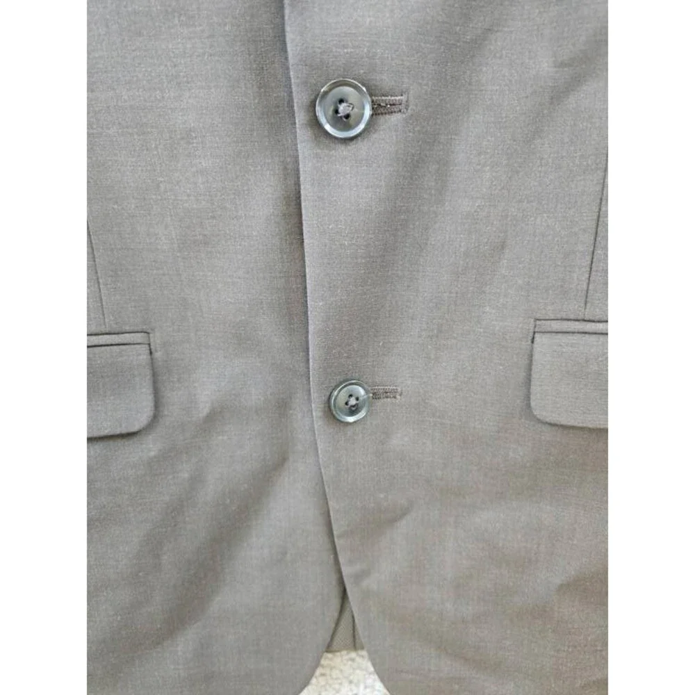 Bar III Slim-Fit Wool-Blend Suit Separate Jacket Men's 38R Brown Button Closure